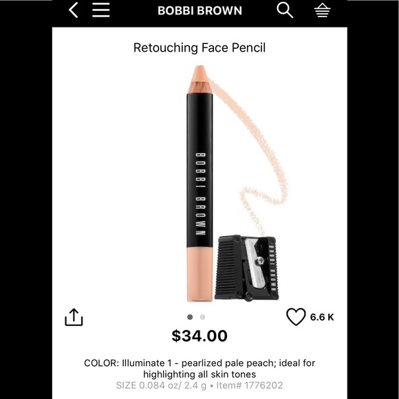 Bobbi Brown Other - New Bobbi Brown Retouching Face Pencil Illuminate